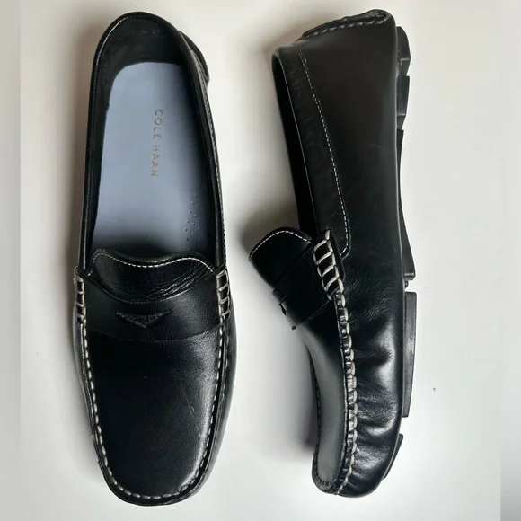Cole Haan Black Leather Slip-On Loafers Women’s Flat Size 8.5B - Picture 9 of 15